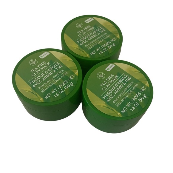 Tee Tree Clay Mask 3 Pck Enriched Skincare Routine Deeply Clearing Skin - Picture 3 of 5